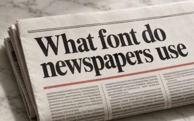What Font Do Newspapers Use? Discover Classic Newspaper Fonts
