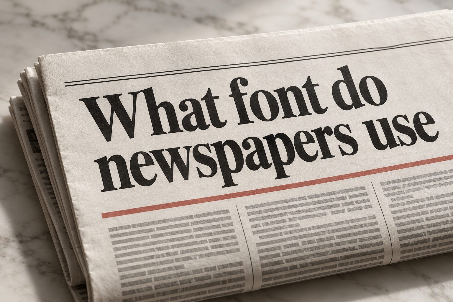 what-font-do-newspapers-use-e2767 Close-up of a newspaper page with bold serif headlines and dense columns of text